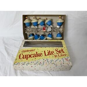 Vintage Celebrations by Silvestri Cupcake String Lights 10 Lites Indoor Outdoor